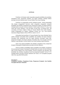 2.3.1 pengaruh financial stability terhadap potensi kecurangan. PENGARUH PENDIDIKAN DAN PELATIHAN, PENGALAMAN KERJA